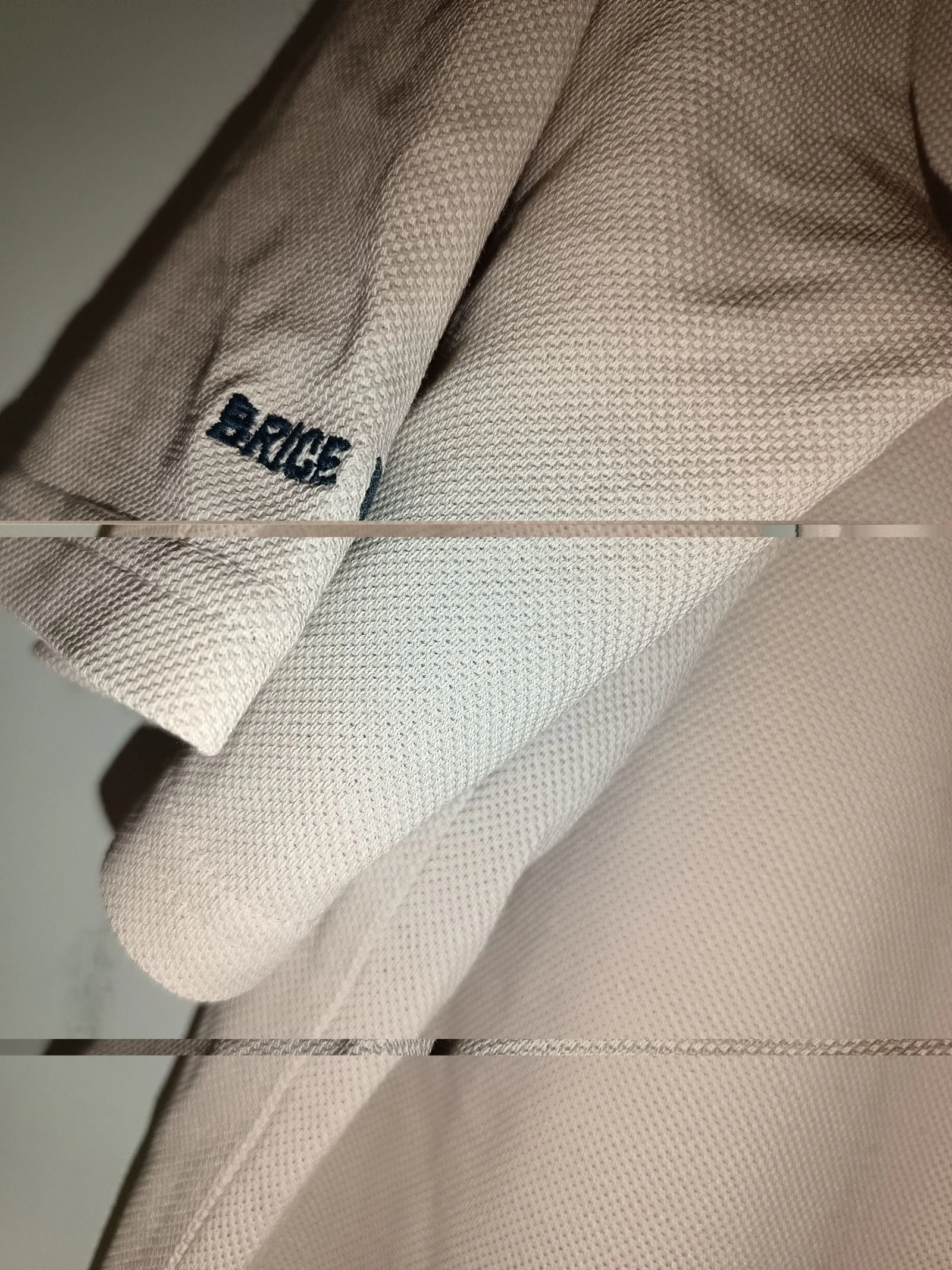 Camiseta Brice bege tamanho 6 XL com faixas horizontais – photo 3
